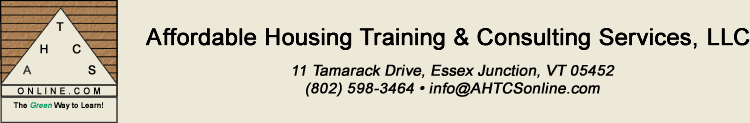 Affordable Housing Training and Consulting Services